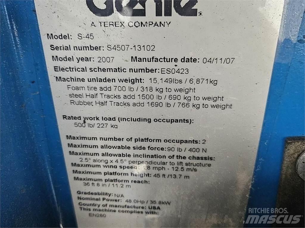 Genie S-45 Nacele cu brat telescopic