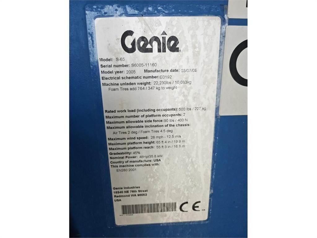 Genie S-65 Nacele cu brat telescopic