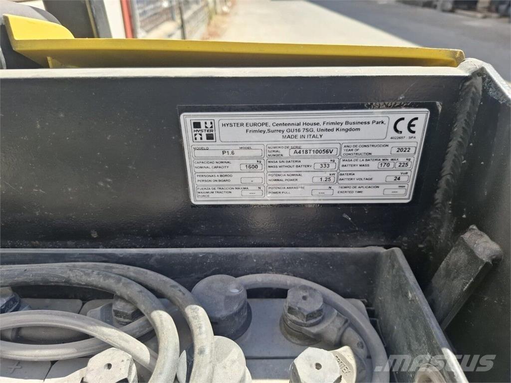 Hyster P1.6 Stivuitoare - Altele