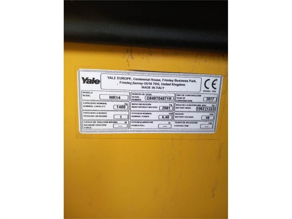 Yale MR14 Stivuitor cu catarg retractabil