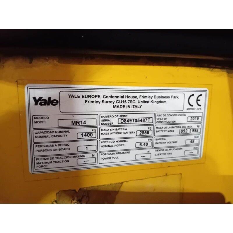 Yale MR14 Stivuitor cu catarg retractabil