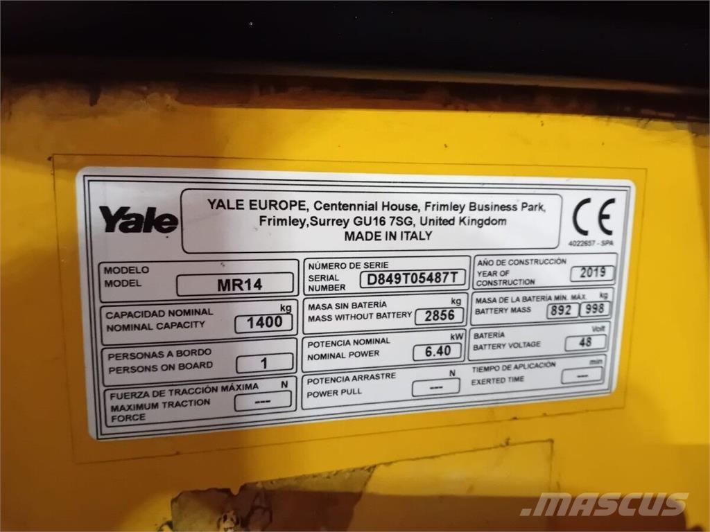 Yale MR14 Stivuitoare - Altele