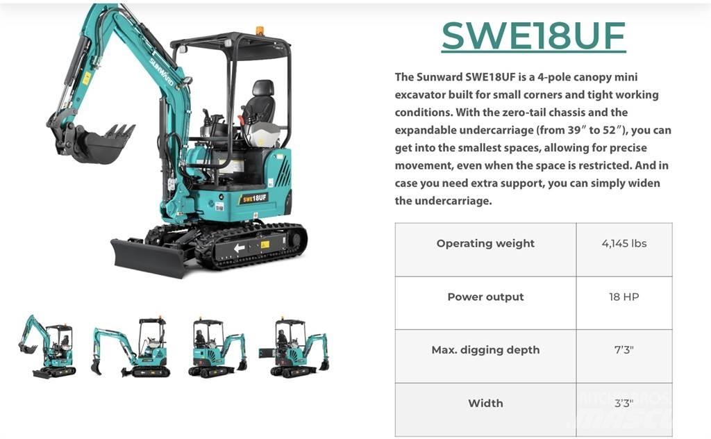 Sunward SWE18 Excavatoare pe șenile
