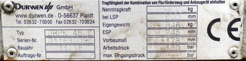Durwen DRPK45C Stivuitoare - Altele