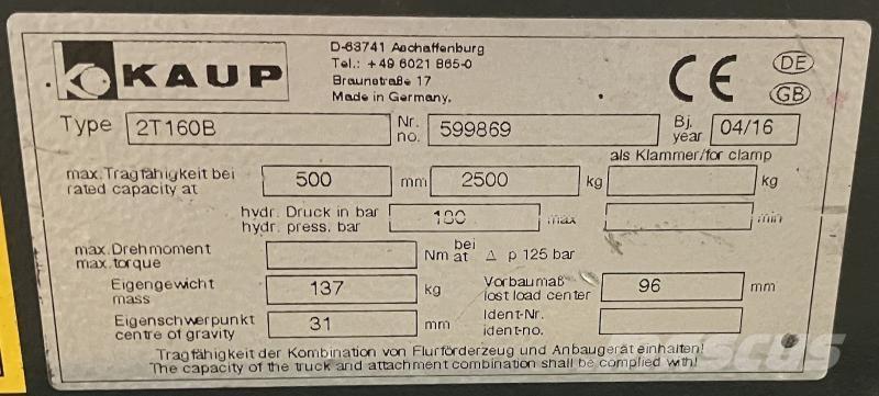Kaup 2T160B Alte accesorii si componente