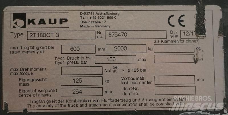 Kaup 2T180CT.3 Furci