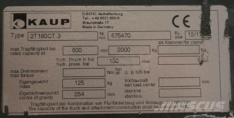 Kaup 2T180CT.3 Furci