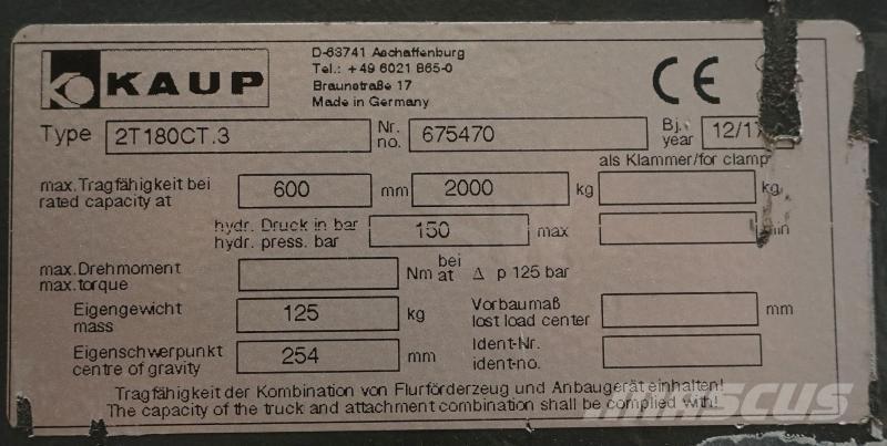 Kaup 2T180CT.3 Furci