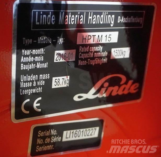 Linde HPT M 15 Transpaleta electica cu furca