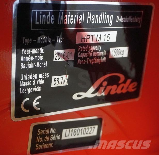 Linde HPT M 15 Transpaleta electica cu furca