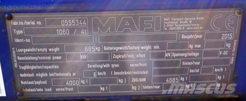 Mafi 1060 / 4t Pick up/Prelata
