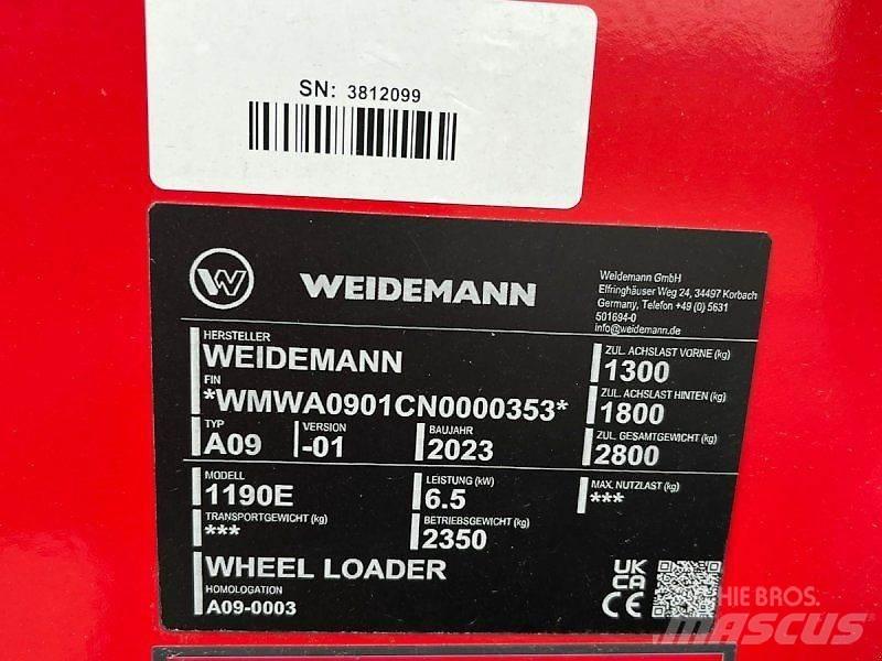 Weidemann 1190E Mini incarcator
