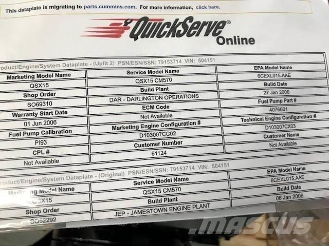 Cummins QSX15 Motoare