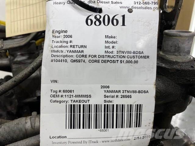 Yanmar 3TNV88-BDSA Motoare