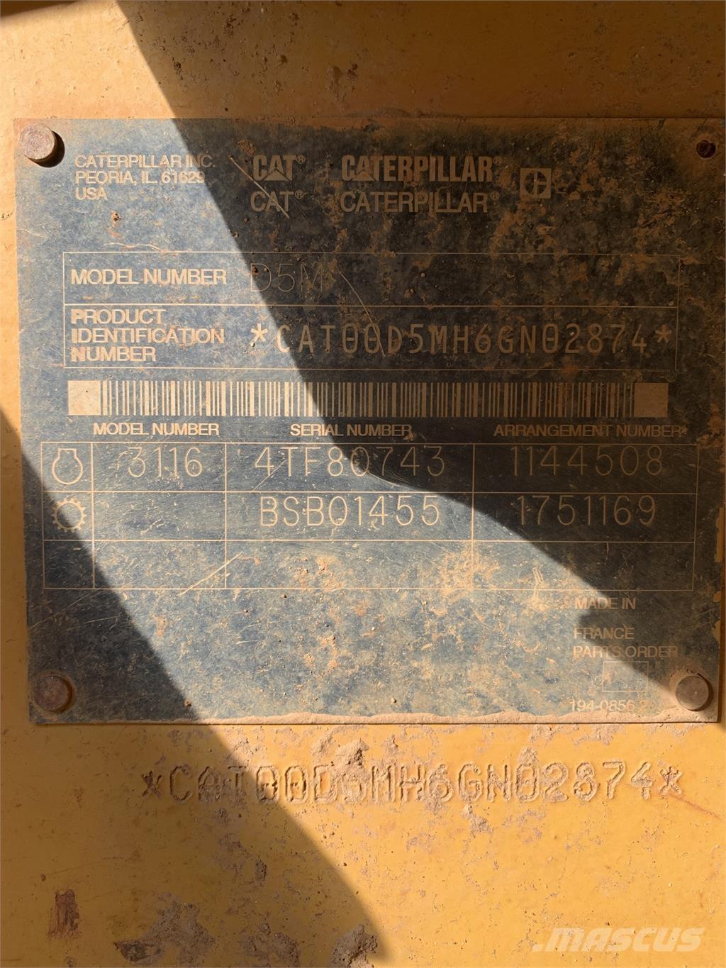 CAT D5M Utilaje construcții - Altele