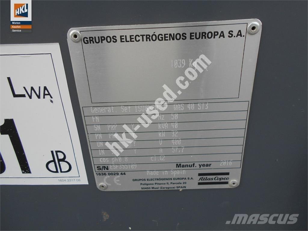 Atlas Copco QAS 40 KDS Alte generatoare