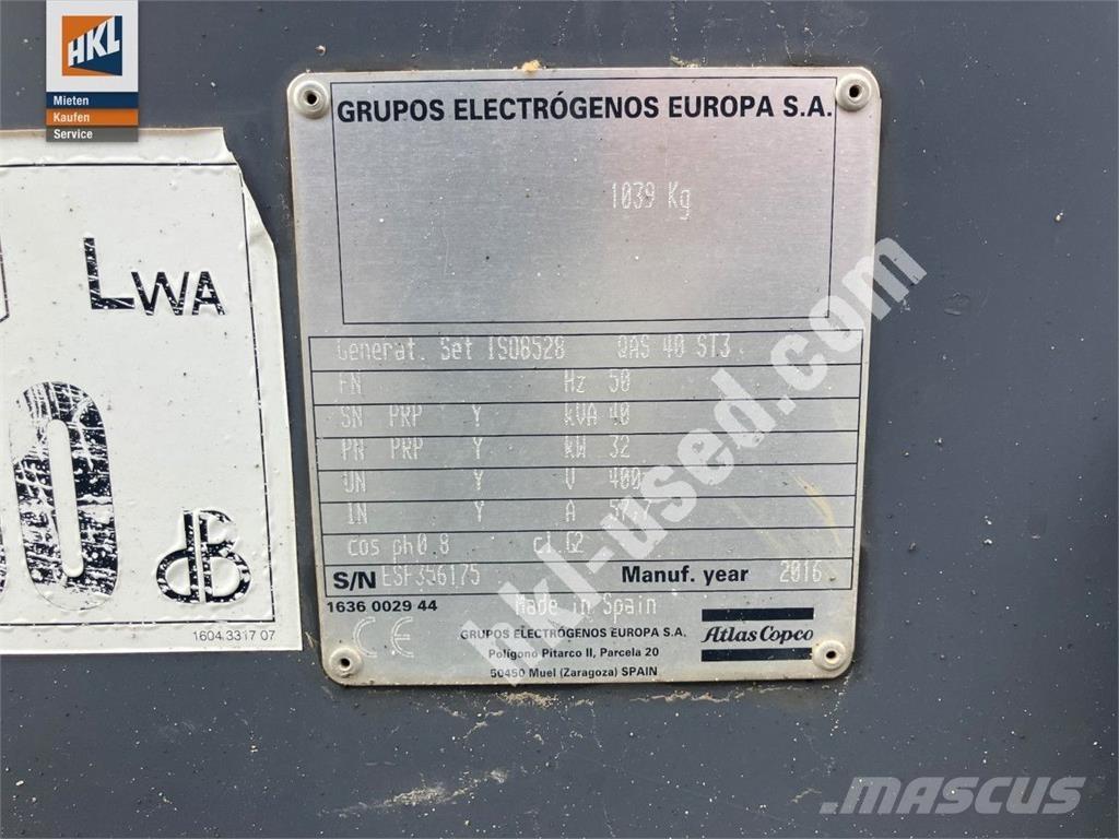 Atlas Copco QAS 40 KDS Alte generatoare
