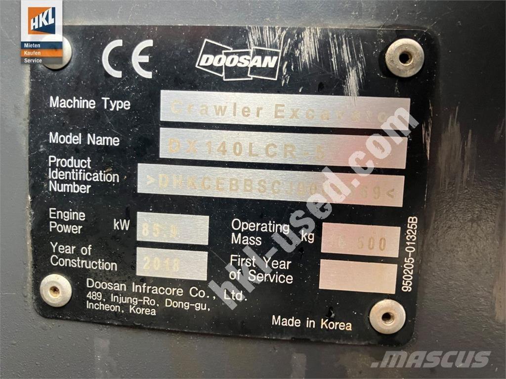 Doosan DX 140 LCR-5 Excavatoare pe șenile
