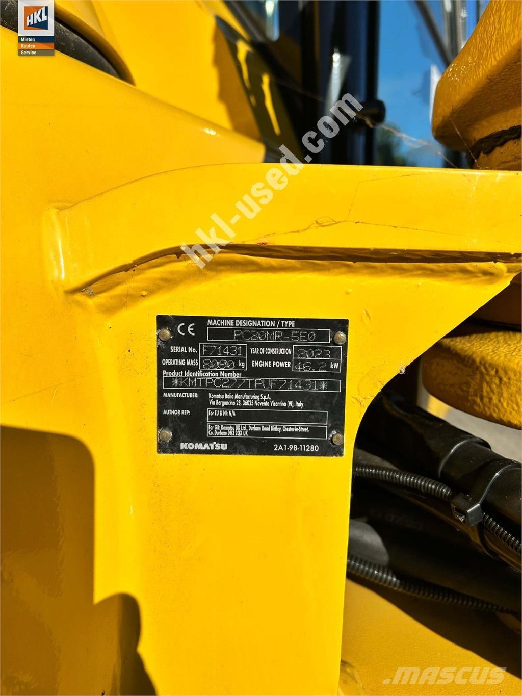 Komatsu PC 80 MR-5 Mini excavatoare < 7t