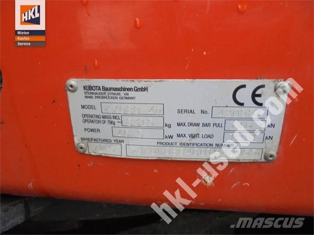 Kubota KX 080-4 Mini excavatoare < 7t