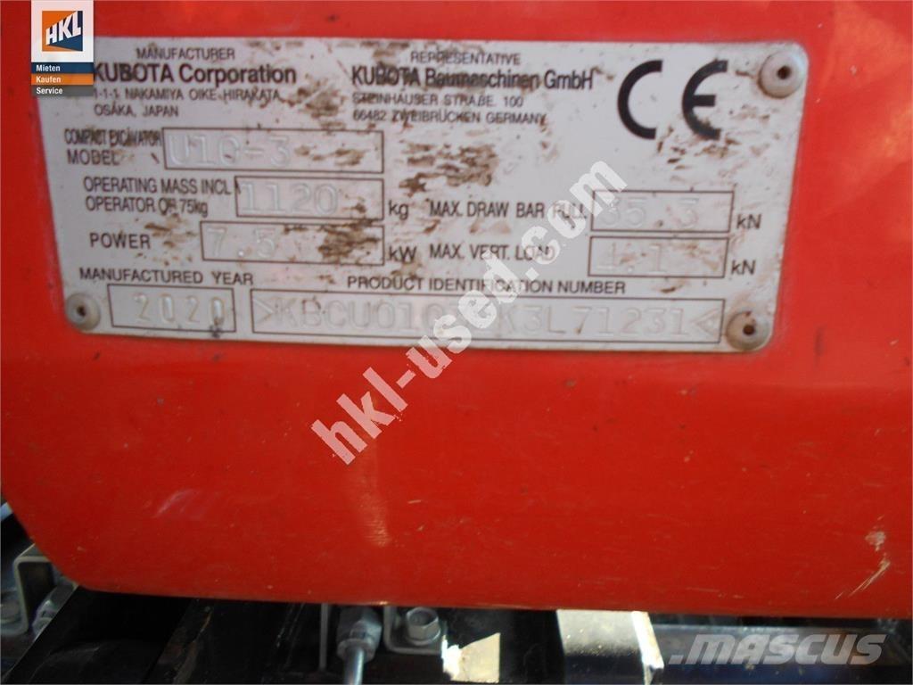 Kubota U 10-3 Mini excavatoare < 7t