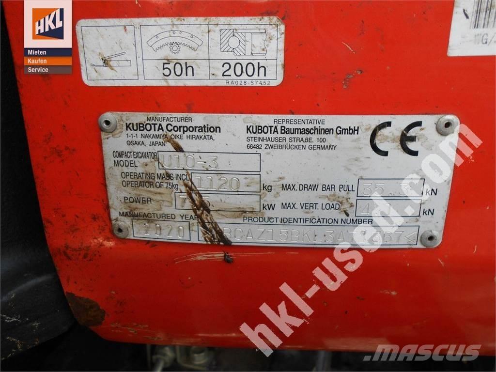 Kubota U 10-3 Mini excavatoare < 7t
