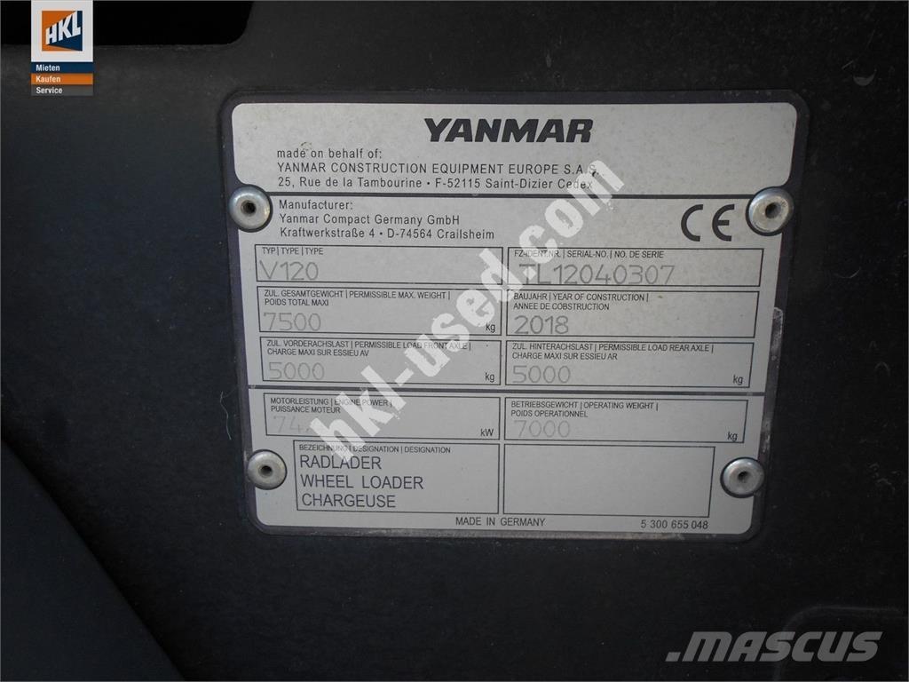 Yanmar V 120 Incarcator pe pneuri