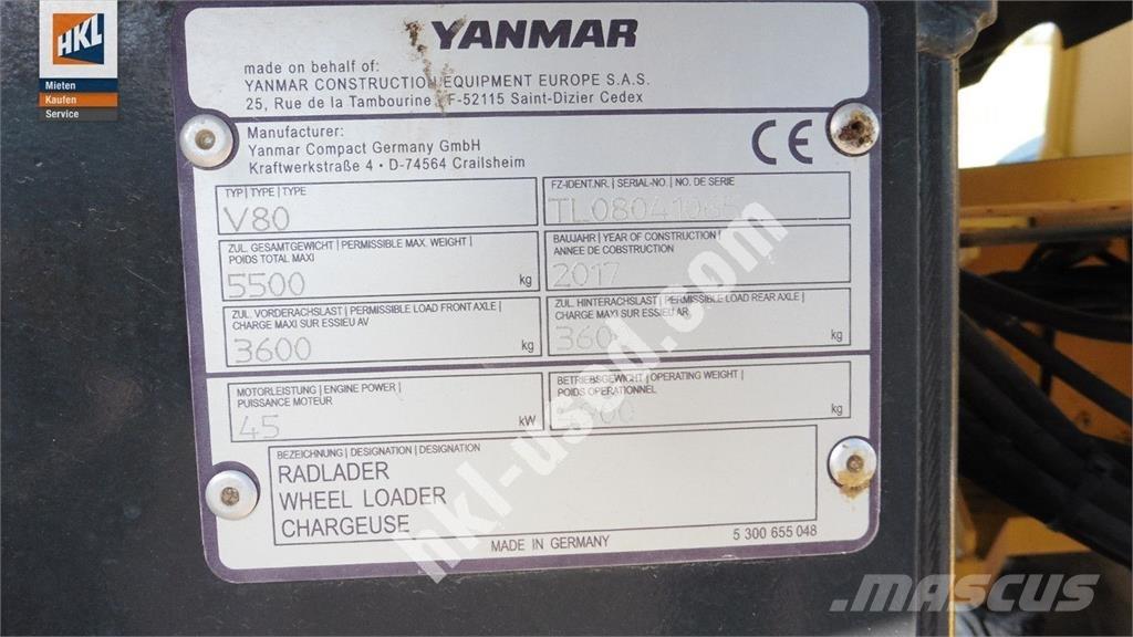 Yanmar V 80 Incarcator pe pneuri