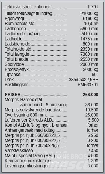 Pronar T-701 Utilaje întreţinere terenuri - Altele