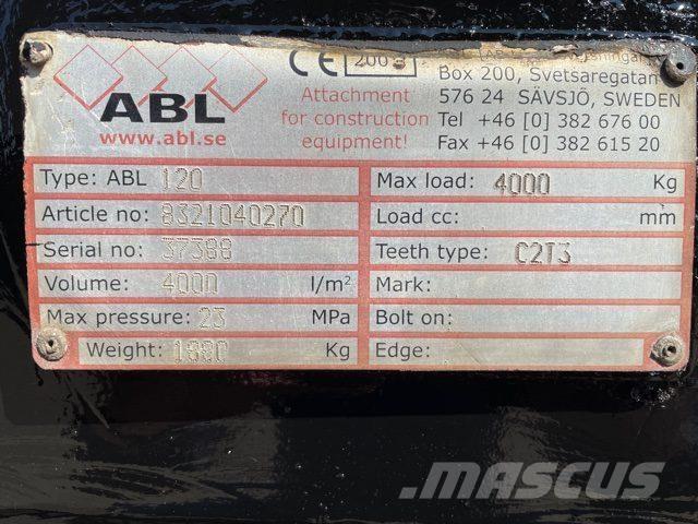  2700 mm Læsseskovl - 4 kbm Pistoane