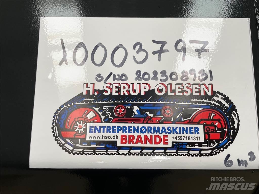  6 kbm Højtipskovl Pistoane