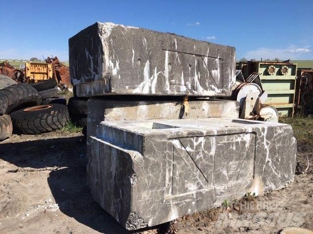  Ballastvægte 3 stk. - 3500 kg Piese si echipamente pentru macara