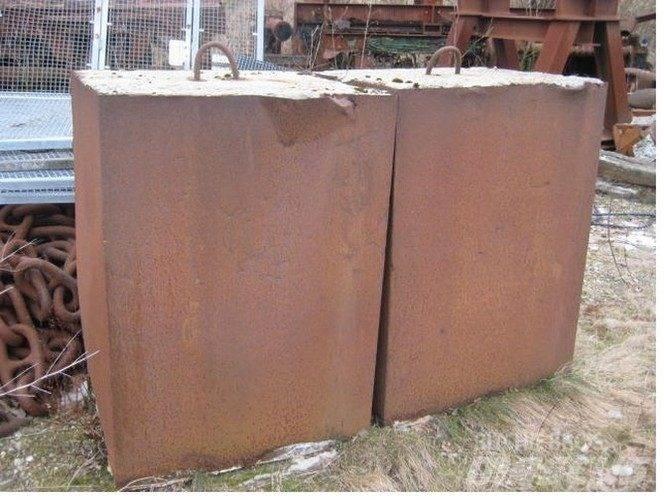 Ballastvægte 4 stk. - 2300 kg Piese si echipamente pentru macara