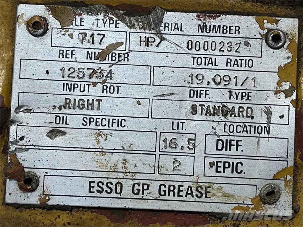  Frontaksel ex. Hydrema 906 Axe