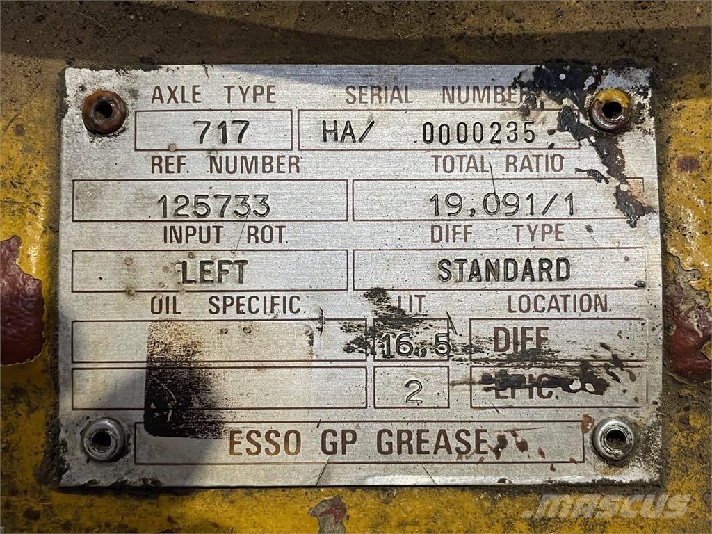  Frontaksel ex. Hydrema 906 Axe