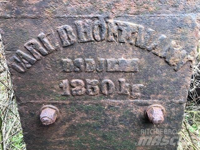  Rammeslag ca. 1250 kg Alte componente