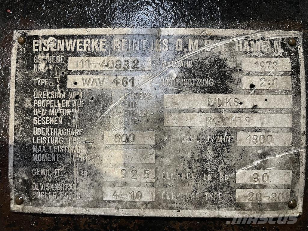 Reintjes WAV 461 Gear Cutii de viteze