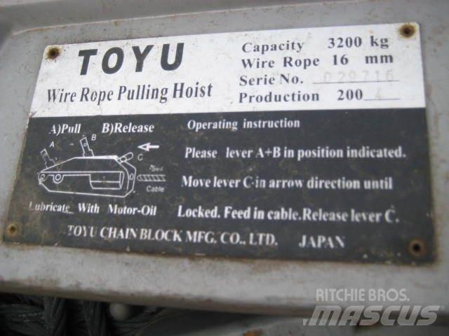  Rope pulling hoist - 3 stk. Dispozitive de ridicare şi lifturi pentru materiale