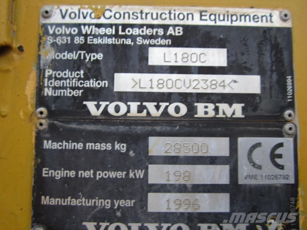 Volvo L180C til ophug Incarcator pe pneuri
