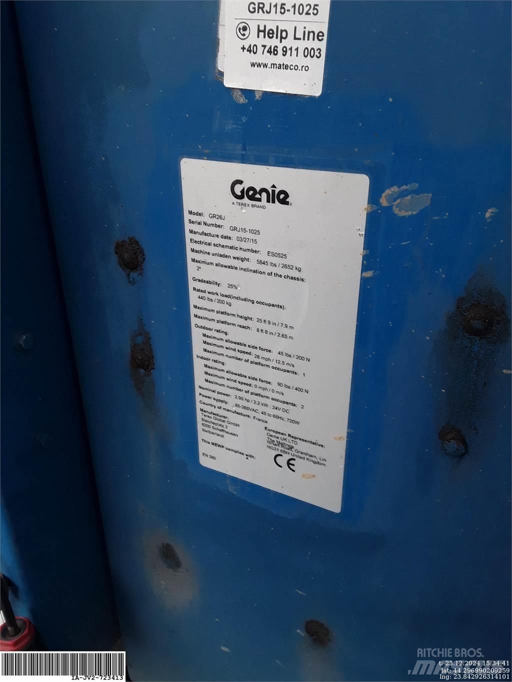 Genie GR26J Ascensoare verticale catarg