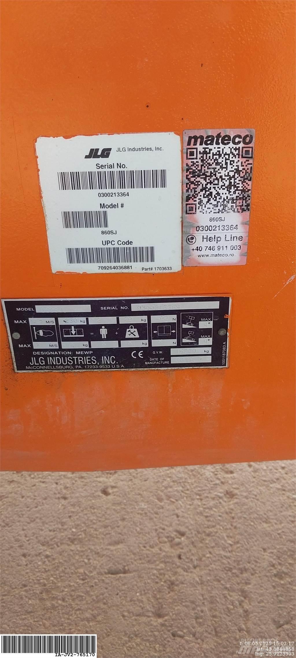 JLG 860SJ Nacele cu brat articulat