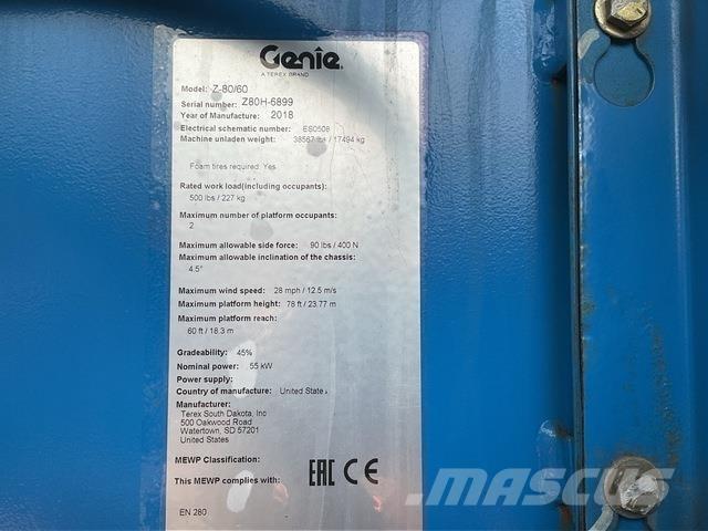 Genie Z80/60 Nacele cu brat articulat