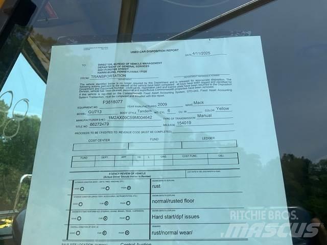 Mack GU713 Lame pentru dezapezire si pluguri