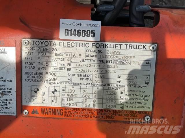 Toyota 7FBEU20 Stivuitor electric