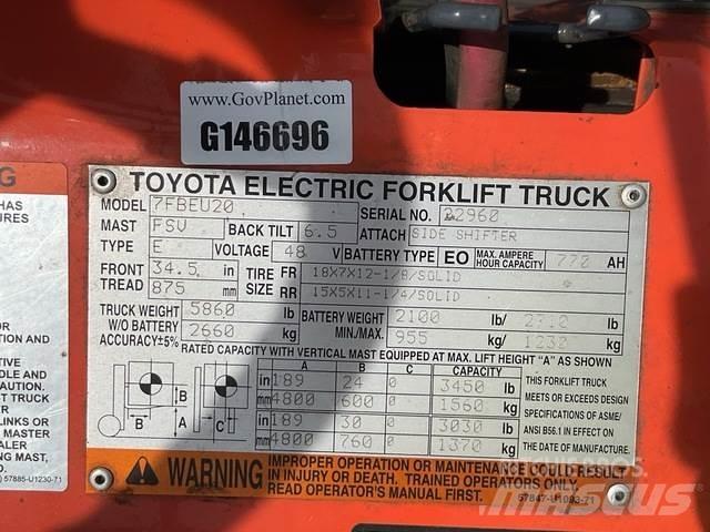 Toyota 7FBEU20 Stivuitor electric