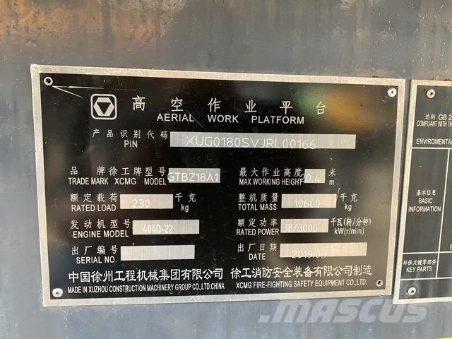 XCMG GTBZ18A1 Nacele cu brat articulat