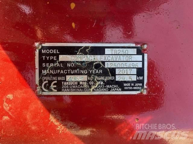 Takeuchi TB250 Excavatoare 7t - 12t