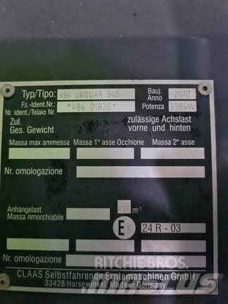 CLAAS JAGUAR 940 Culegatoare de nutret