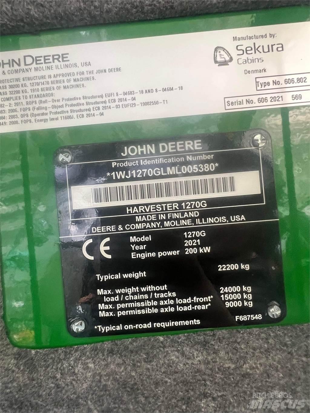 John Deere 1270G Combine forestiere