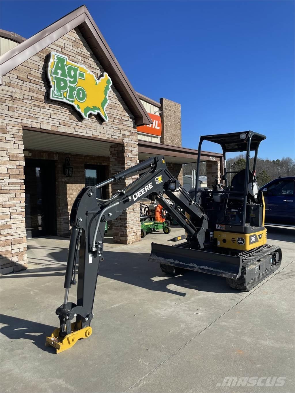 John Deere 26 P Mini excavatoare < 7t